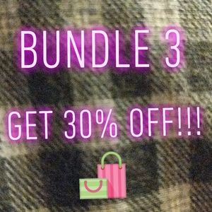 Bundle 3, get 30% off!!!!